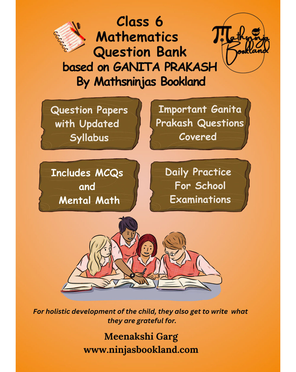 Based on new NCERT's Ganita Prakash Class 6 Mathematics CBSE 2026  Question Bank Practice Book by Mathsninjas Bookland