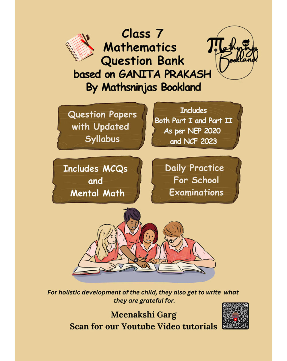 Based on Class 7 new NCERT's Ganita Prakash Mathematics CBSE 2026 Question Bank Practice Book by Mathsninjas Bookland