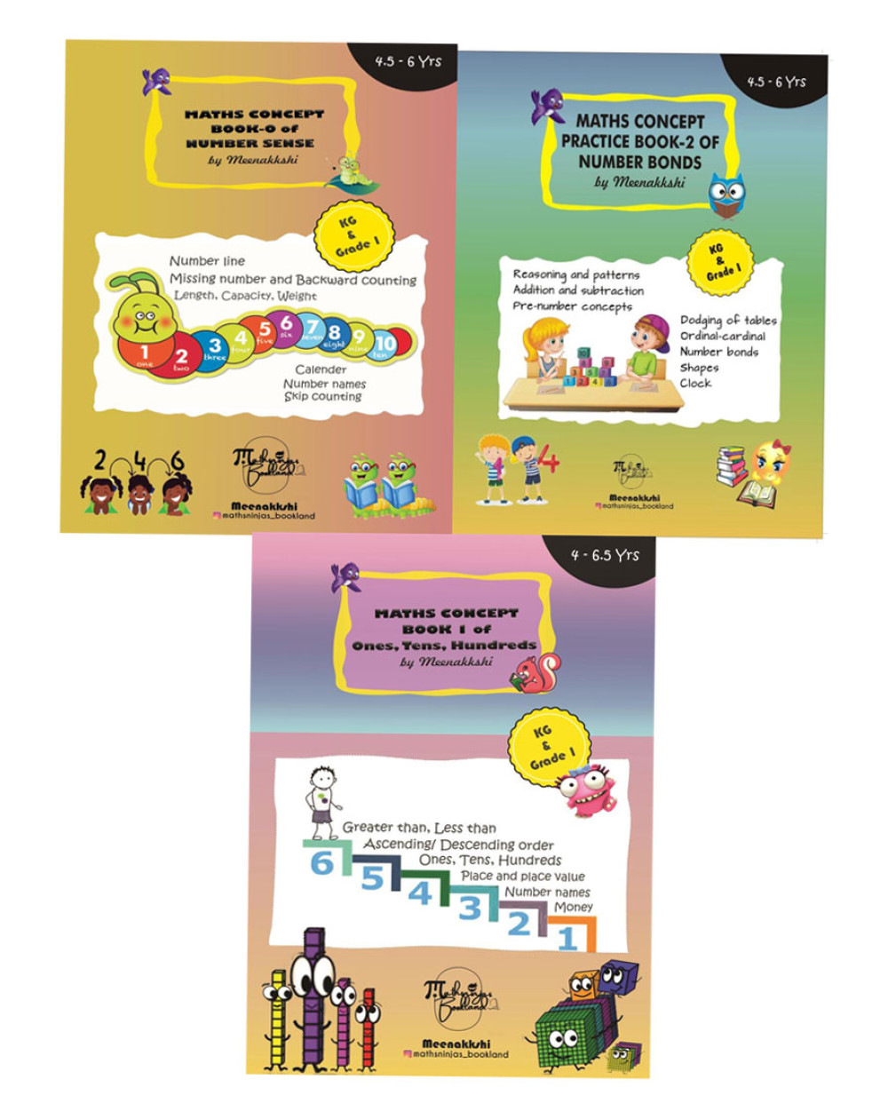 Ukg / Grade 1 Mental Math activity Book Set Cbse / Icse (Pack of 3)